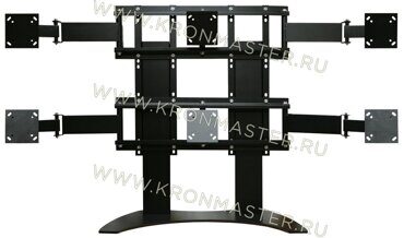 Настольная стойка ГАЛ RackStone-S-26-6X-CH (Алюминиевый муар)